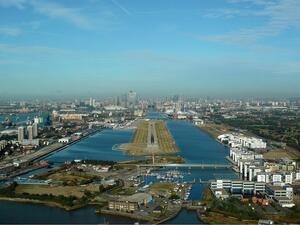 London City Airport is the closest air hub to the financial capital of Europe. (Wikimedia Commons) London City Airport is the closest air hub to the financial capital of Europe. (Wikimedia Commons)