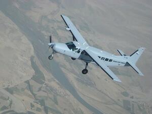 The AC-208 is based off ATK's Cessna 208 Caravan aircraft. It provides intelligence, surveillance and reconnaissance capabilities and can be armed with Hellfire missiles. (Wikimedia Commons)

