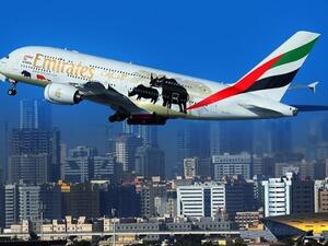 Emirates is trying to raise awareness about the threat the trade in illegal wildlife poses to the survival of some of the planet’s most endangered and iconic animals. (Twitter)