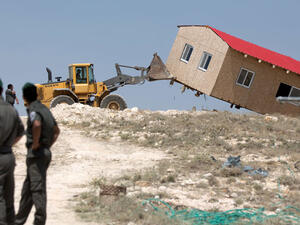 Both the EU and UN have opposed the destruction of Palestinian homes. (AFP/Menahem Kahana)