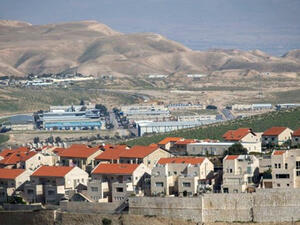 The Israeli settlement of Ma'ale Adumin, in the West Bank, February 25, 2016 (Times of Israel/Yonatan Sindel).