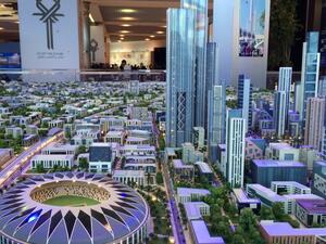 A model shows construction plans for Egypt's new capital city, another major administrative city project. (File photo) A model shows construction plans for Egypt's new capital city, another major administrative city project. (File photo)