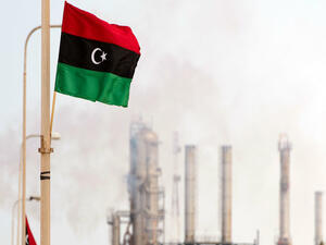 Libya aims to produce around 1.3 million barrels of oil per day by the end of this year and raise that to 1.6 million bpd by 2022. (AFP/Leon Neal)