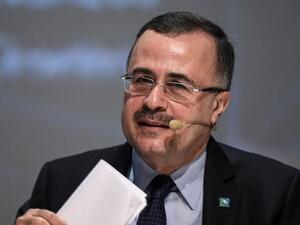 Saudi Aramco CEO Amin Nasser. (AFP/Ozan Kose)