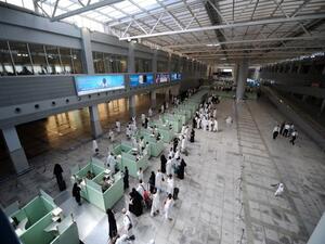 Arrivals at Jeddah Airport. (AFP/Fayez Nureldine)