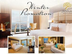 احصل على العرض من خلال استخدام الرمز " JannahWinter " على الحجوزات المباشرة، أو بالحجز عبر أحد مندوبي المبيعات الخاصين بجنة برج السراب.