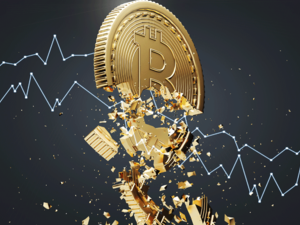 The crypto market cap dropped sharply from $141 billion last Saturday to $129 billion on Monday. (Shutterstock)