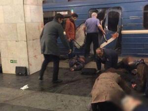 A picture purporting to show the scene of the blast. (Twitter)