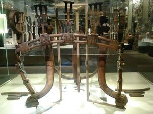Wooden table, Great Tomb of Gordion, Phrygian capital (Twitter)