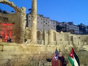 Roman Nymphaeum Park in Jordan (Twitter)