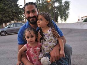 The 36-year-old Jordanian Wasseim Alsati, a barber who made Christchurch his home, and his daughter. (Twitter)