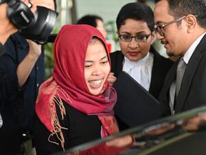 Siti Aisyah, Indonesian woman accused of the 2017 killing of North Korean leader Kim Jong Un's half brother  (Twitter)