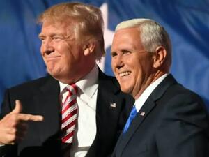 Republican Presidential nominee Donald Trump and VP Mike Pence (AFP)