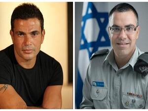 الناطق باسم الجيش الإسرائيلي يروج لالبوم عمرو دياب