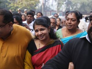 M. Kanimozhi, a female member of Indian parliament (Twitter)