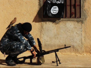 A Daesh militant in Raqqa, Syria (AFP)