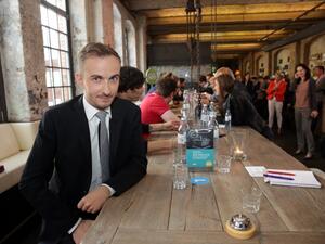 German comedian Jan Boehmermann in Berlin. (AFP/Jörg Carstensen)