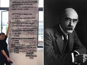 Students Paint Over Rudyard Kipling’s Poem ‘if’ Claiming The Jungle Book Author Was Racist (Twitter)