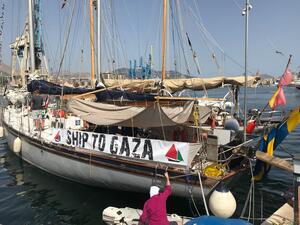 Freedom Ship flotilla to Gaza (Twitter)