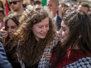 Ahed Tamimi Returns Home to  West Bank  (Twitter)