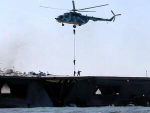 Iran holds naval drills in the Gulf (Twitter)