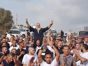 Palestinian patriot Mahmoud Jabarin after serving 30 years as a political prisoner in Israeli jails (Twitter)