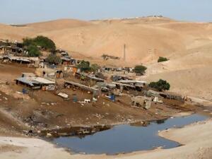 Bedouin village of Khan al-Ahmar (Twitter)