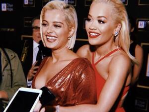 Rita Ora and Bebe Rexha (Twitter) Rita Ora and Bebe Rexha (Twitter)
