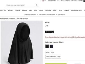 Marks & Spencer has been accused of “facilitating medievalism” by selling hijabs for children (Twitter)
