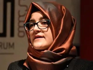 Khashoggi's fiancée Hatice Cengiz (Twitter)