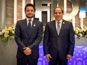 Deputising for His Majesty King Abdullah II, His Royal Highness Crown Prince Al Hussein bin Abdullah II attends the opening ceremony of the 2018 World Youth Forum in Sharm El Sheikh, Egypt (Twitter)