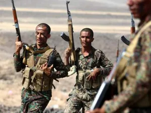 Yemeni forces supported by the Saudi-led coalition in Yemen (Twitter)
