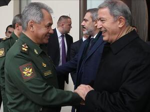 Hulusi Akar and Sergei Shoigu discuss regional security issues  (Twitter)