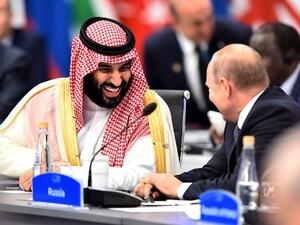 Vladimir Putin and Mohammad bin Salman (Twitter)