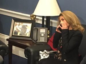 Raif Badawi's wife (Twitter)