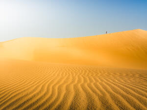 Ramlat Al Jadilah is situated in Al Rub Al Khali (The Empty Quarter), the largest sand desert in the world. (Shutterstock) Ramlat Al Jadilah is situated in Al Rub Al Khali (The Empty Quarter), the largest sand desert in the world. (Shutterstock)