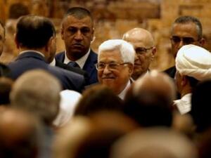 عباس خلال اجتماع المجلس الوطني الفلسطيني في رام الله
