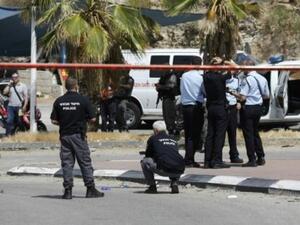 االشرطة الاسرائيلية في مكان الحادث قرب مستوطنة معاليه ادوميم

