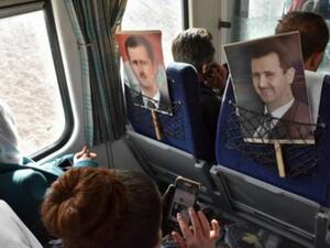 ركاب داخل قطار حلب
