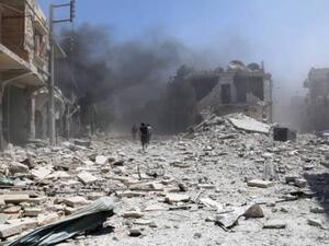 غارات على احياء حلب الشرقية للمرة الاولى منذ شهر