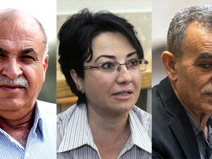 حنين زعبي وجمال زحالقة وجمعة الزبارقة