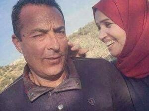 الفلسطينية عايشة الرابي مع زوجها