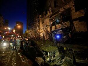 موقع انفجار بيروت يوم الأحد
