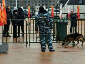 عناصر من الشرطة في مخاشكالا عاصمة داغستان

