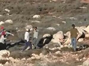 اصابة 3 فلسطينيين بينهم امراة في اعتداء وحشي للمستوطنين