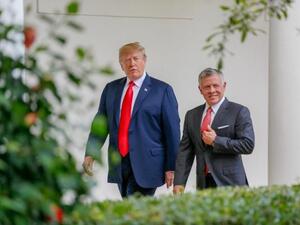 الملك عبدالله الثاني والرئيس الأمريكي دونالد ترمب
