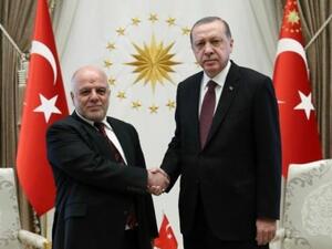 اردوغان يستقبل العبادي في انقرة

