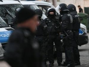 عملية للشرطة الخاصة الالمانية في فرانكفورت

