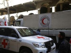 قافلة مساعدات تدخل الغوطة