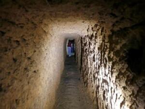 نفق سبق ان استخدمته فصائل المعارضة في حي جوبر في الغوطة الشرقية
